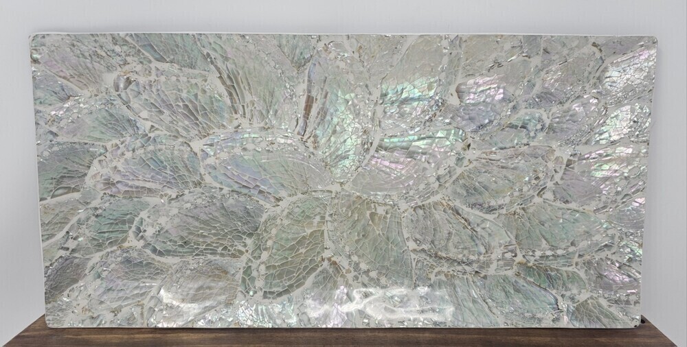 Sarda Bali Artisan Abalone Paua Shell Inlay Decorative Trinket Candle Tray Large